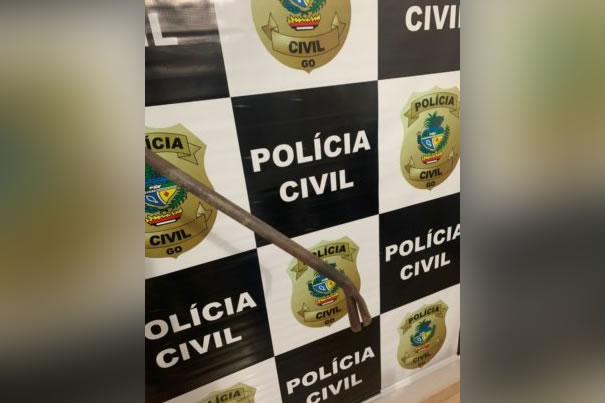 Tio que matou sobrinho com pé de cabra é preso em Aragoiânia ( Divulgação Polícia Civil)