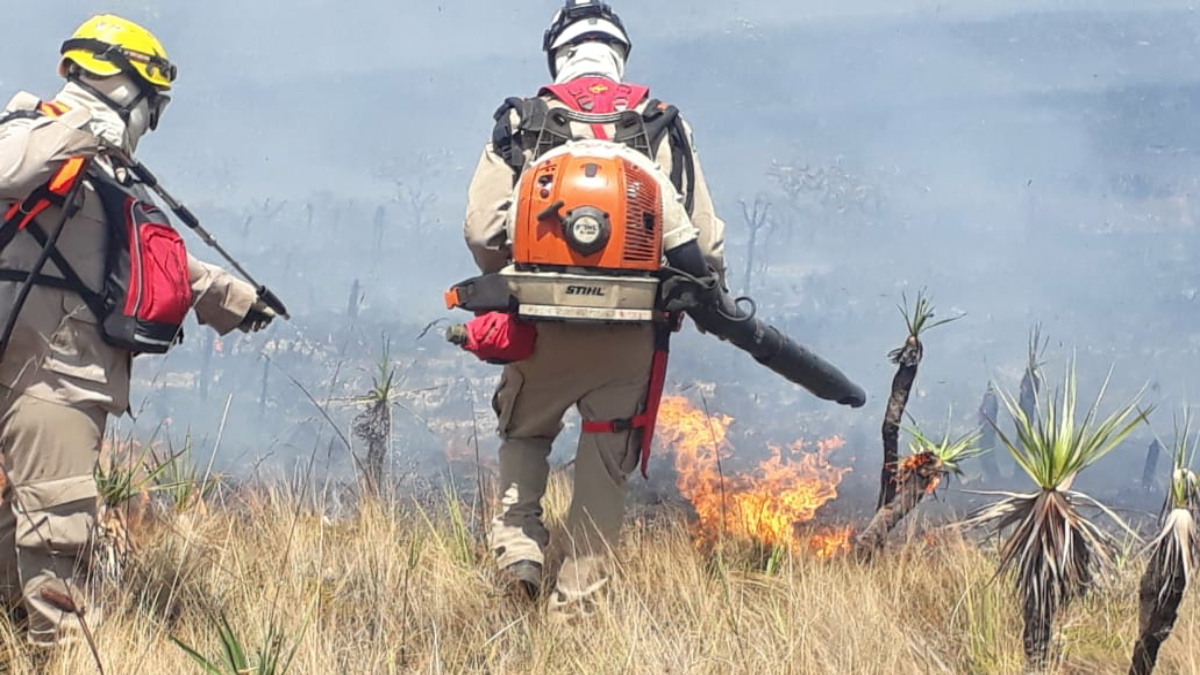 Parque Águas do Paraíso está fechado devido incêndio na região da Chapada dos Veadeiros