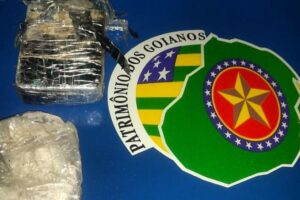 Porção de drogas apreendidas pela Polícia Militar