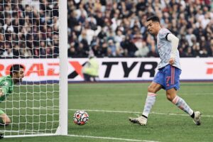 Cristiano Ronaldo durante partida pelo Manchester United