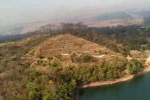 Bombeiros controlam incêndio no Parque Estadual João Leite