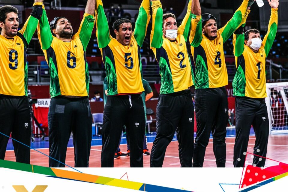 Imagem que ilustra a matéria Brasil goleia China e conquista ouro inédito no goalball masculino