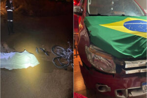 Motorista embriagado atropela e mata ciclista em Jataí (Foto: Divulgação - Polícia Militar)