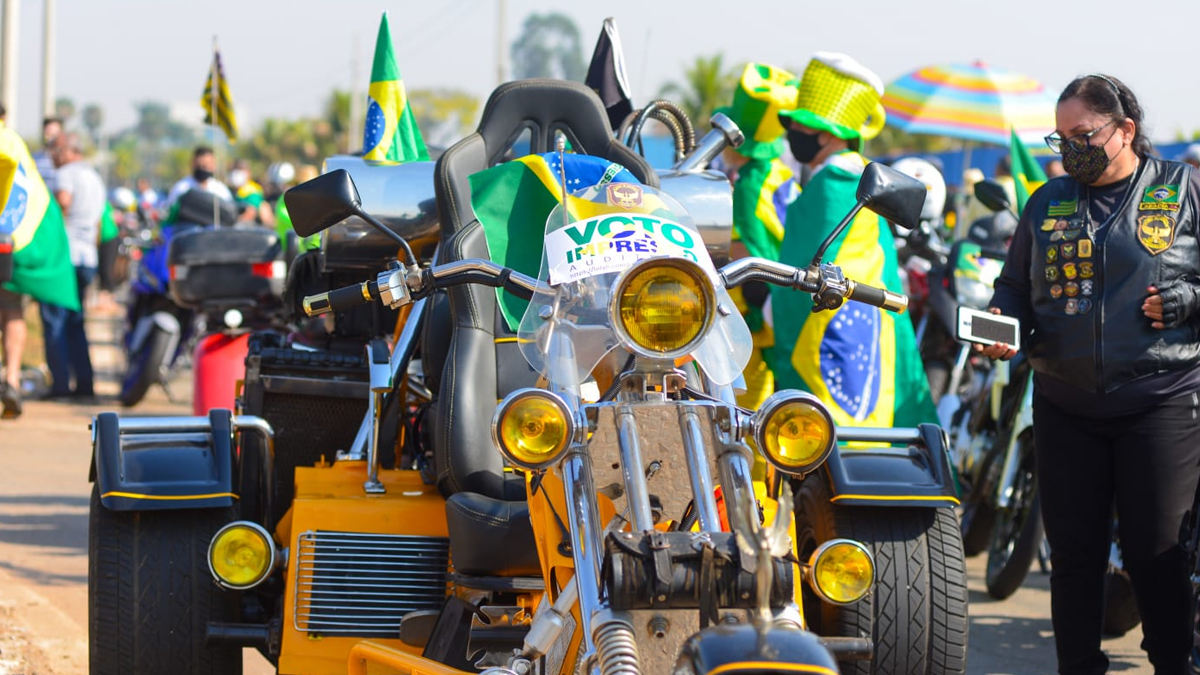 "Democracia se faz com o povo", diz um dos organizadores da motociata em Goiânia