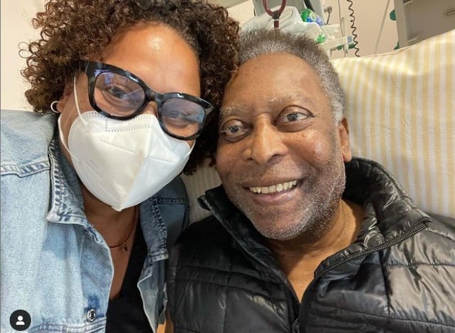 Pelé e sua Filha Kely Nascimento