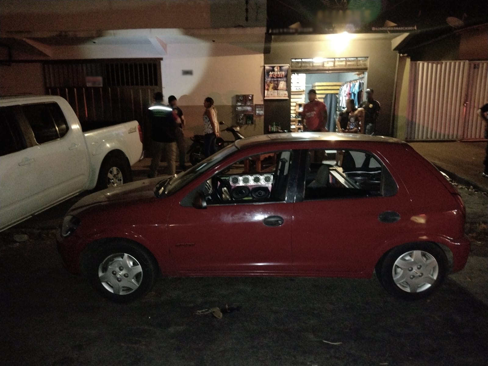 Fiscalização apreendeu 10 carros com som automotivo por perturbação do sossego, em Aparecida (Foto: Divulgação - SecomAparecida)