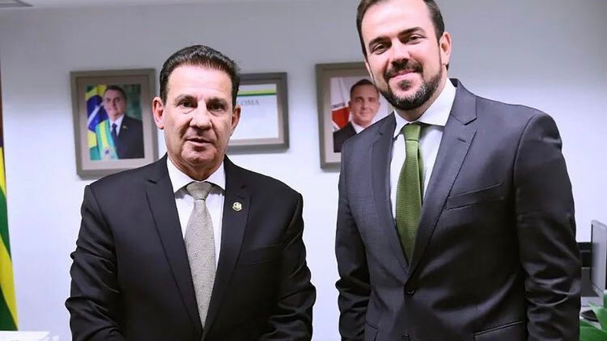 Vanderlan Cardoso e Gustavo Mendanha