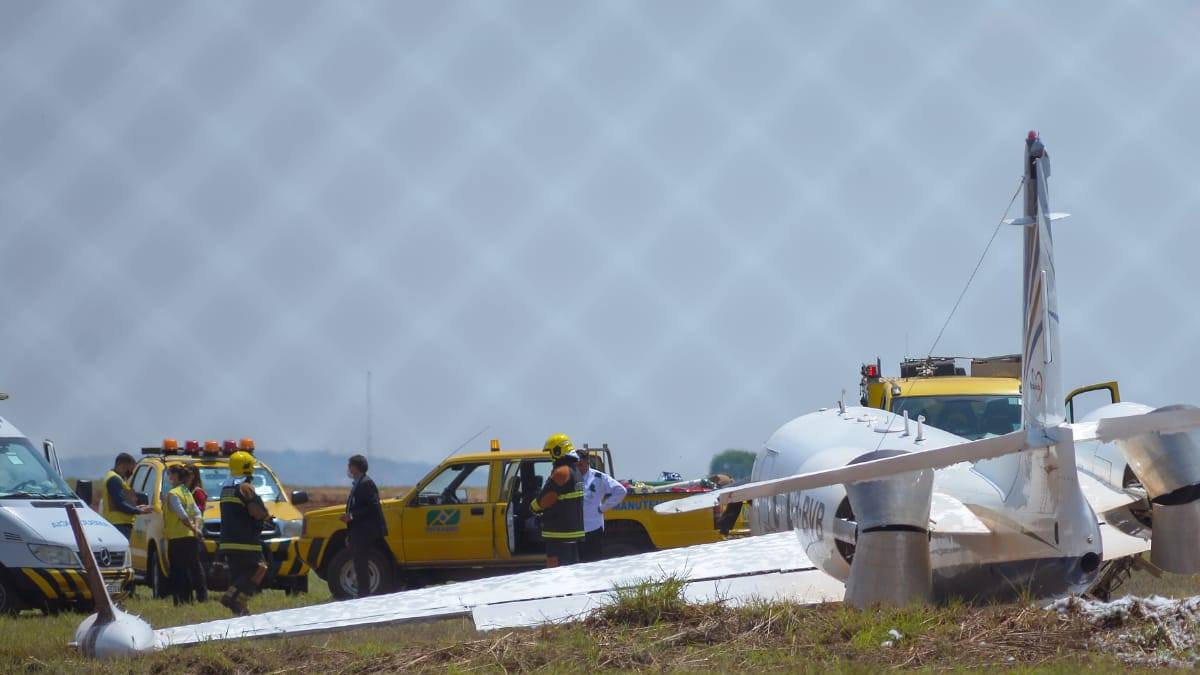 Paciente em jato que saiu da pista em Goiânia iria para os EUA