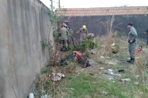 Homem é resgatado de cisterna por bombeiros