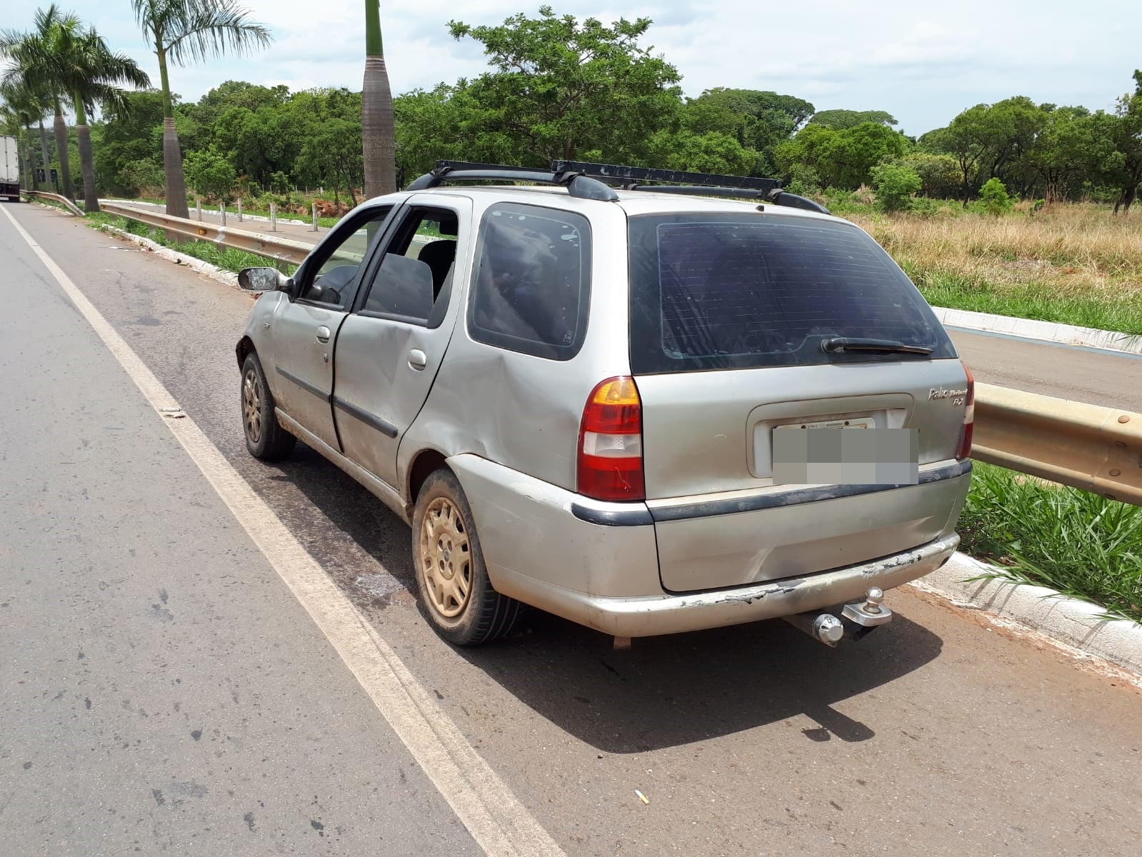 Uma mulher ficou em estado gravíssimo depois de ser atropelada na GO-060, entre Goiânia e Trindade, na manhã desta segunda-feira (25). (Foto: divulgação)