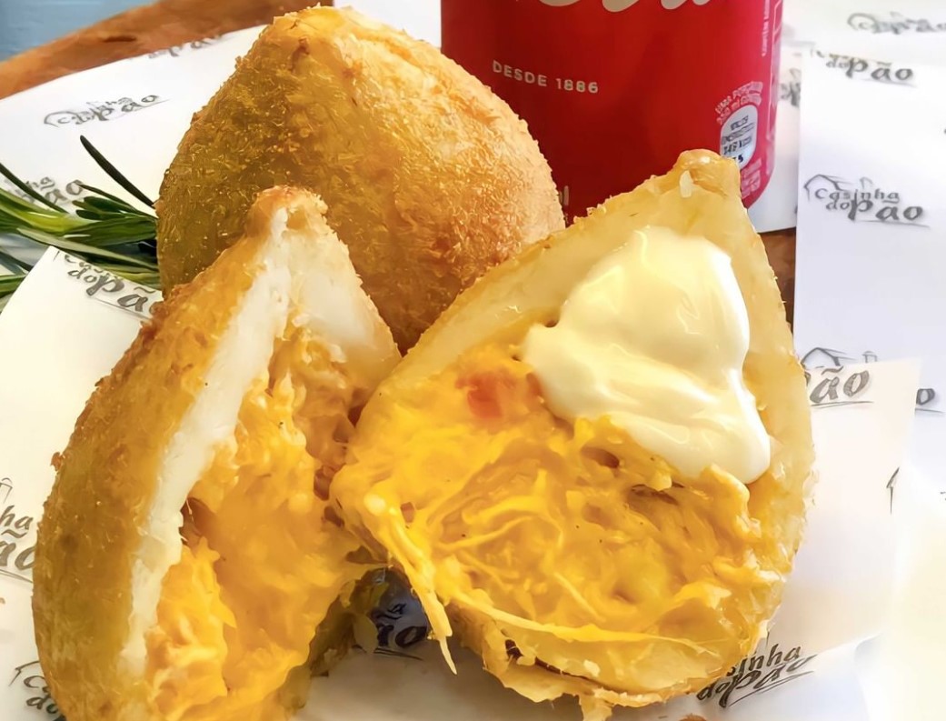 coxinha com catupiry da Casinha do Pão