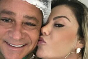 Esposa de Leonardo Poliana Rocha "O mérito é meu, como vou me sentir mal?", indagou Poliana Rocha. Esposa de Leonardo rebate críticas por perdoar traições do cantor