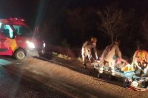 Mulher morre e motociclista fica ferido após acidente na GO-330, em Ouvidor