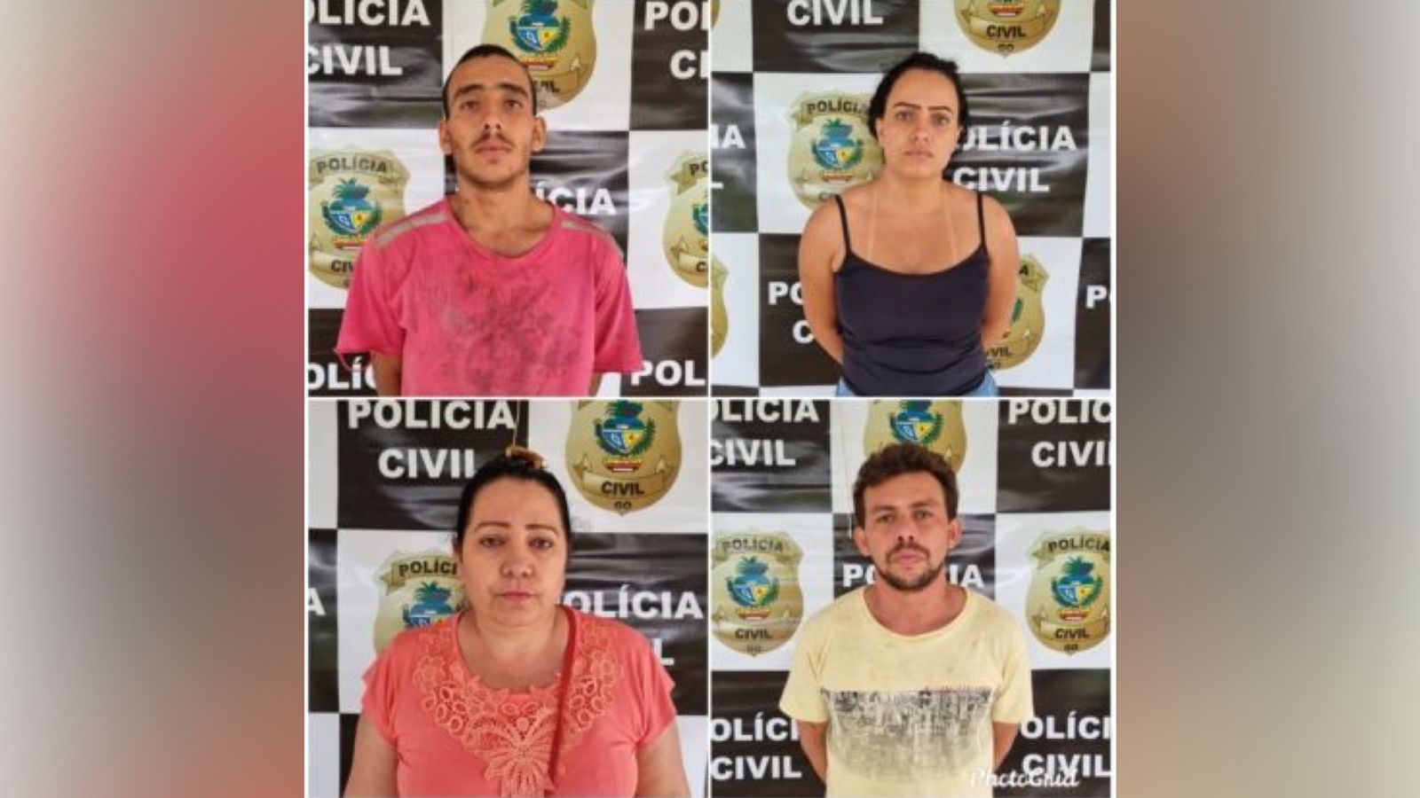 Três pessoas da mesma família são presas suspeitas de participação em assassinato de casal em Itaberaí