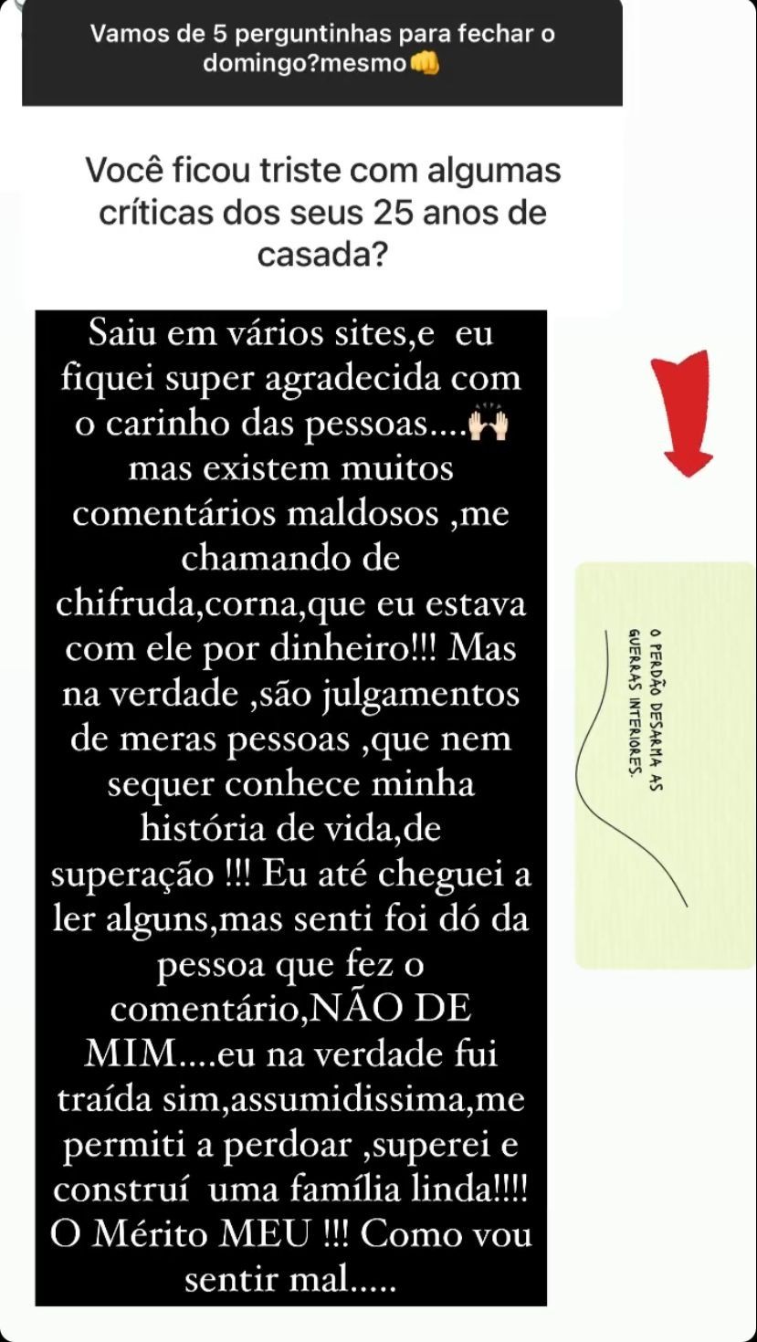 Esposa de Leonardo Poliana Rocha "O mérito é meu, como vou me sentir mal?", indagou Poliana Rocha. Esposa de Leonardo rebate críticas por perdoar traições do cantor
