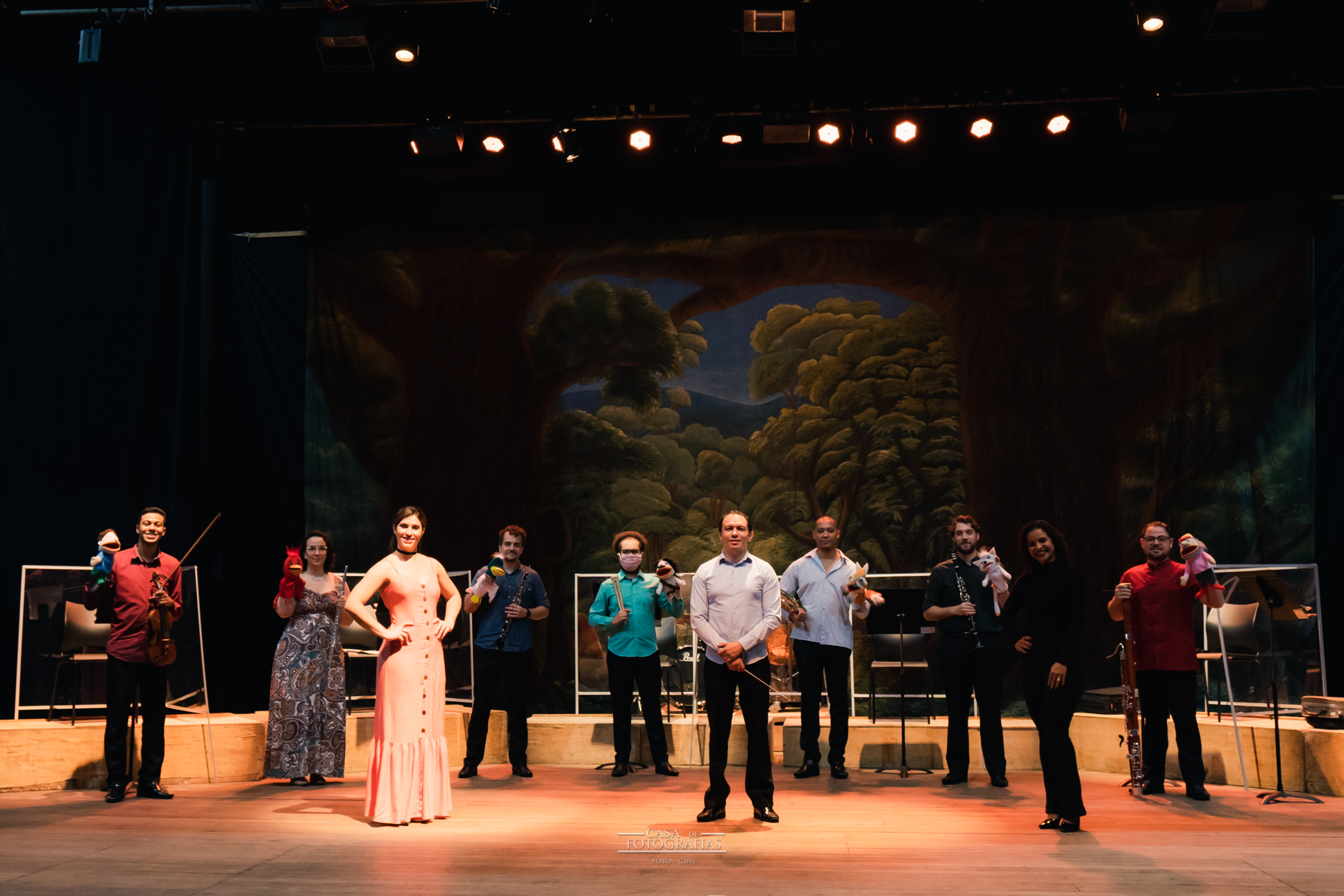 espetáculo "Pedro e o Lobo: uma fábula sinfônica"