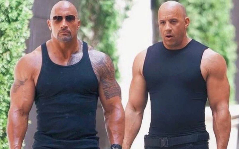 Desde 2019 os dois discutem com frequência. The Rock revela detalhes sobre briga com ator Vin Diesel Velozes e Furiosos Dwayne Johnson