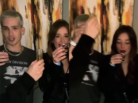 João Guilherme e Duda Reis se beijam em balada de São Paulo