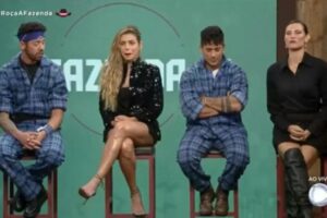 Rico Melquiades, Dayane, Tiago e Erika estão na roça da Fazenda 13