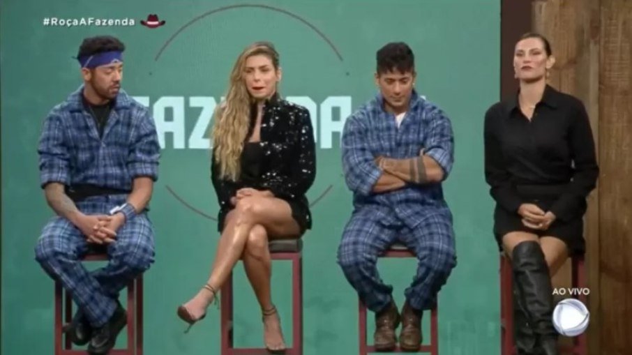 Rico Melquiades, Dayane, Tiago e Erika estão na roça da Fazenda 13