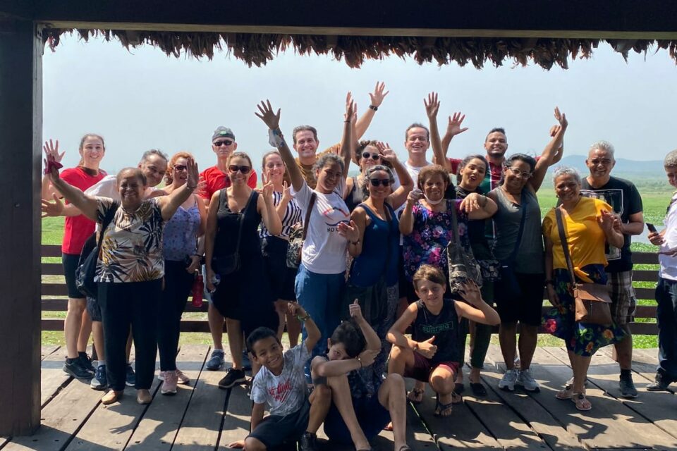 Grupo Missionário durante passeio em MS (Foto: Divulgação)