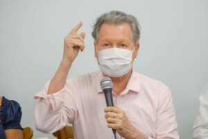 Em Goiânia, o ex-senador e pré-candidato a presidência pelo PSDB, Arthur Virgílio comparou o presidente Jair Bolsonaro a Mussolini. (Foto: Jucimar de Sousa/Mais Goiás)