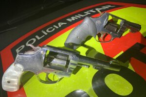 Armas apreendidas nas ocorrências