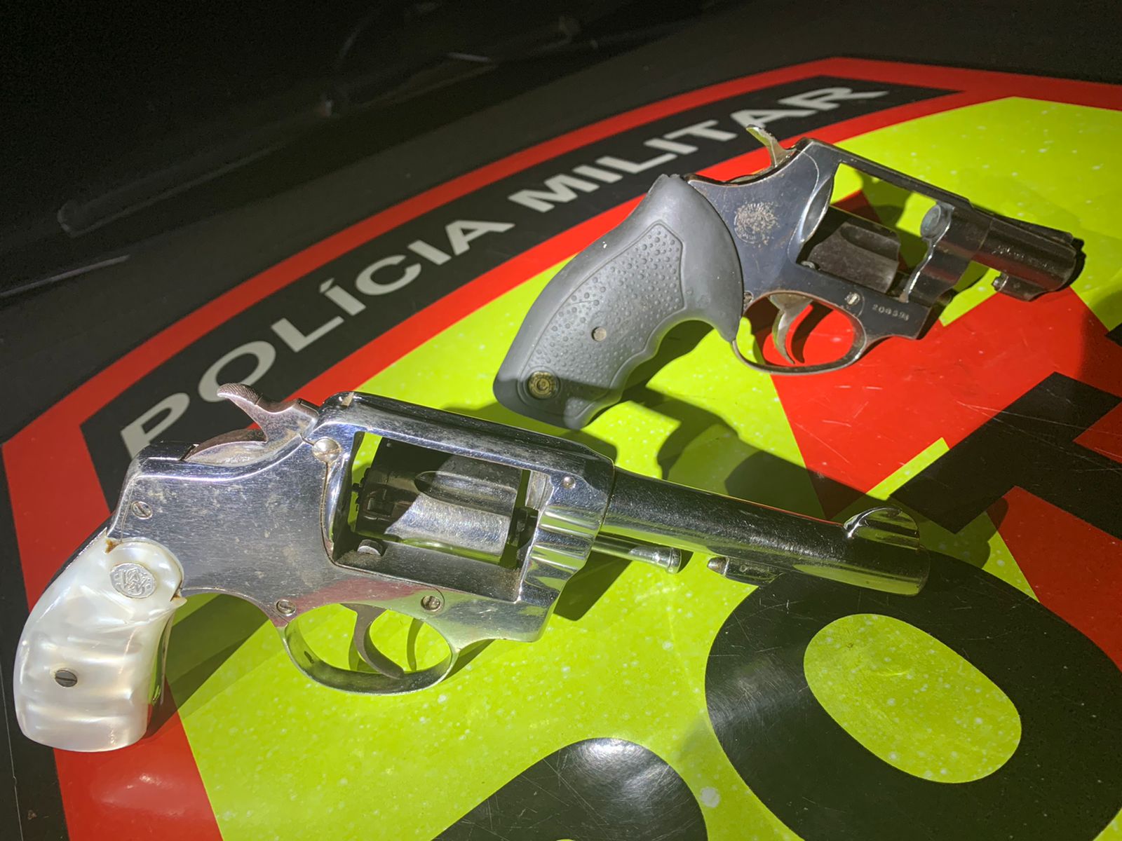 Armas apreendidas nas ocorrências