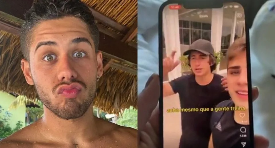 Tik Tok Gabriel Prestes e Gabriel Breier dizem que não malham "para ficar com mina feia". Zé Felipe rebate influencers do Tik Tok