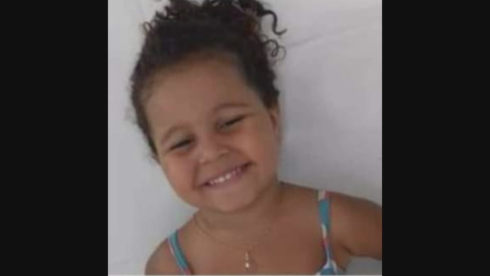 Ana Clara Gomes Machado, de 5 anos, morreu ao seu baleada em Niterói (Foto: reprodução - redes sociais)