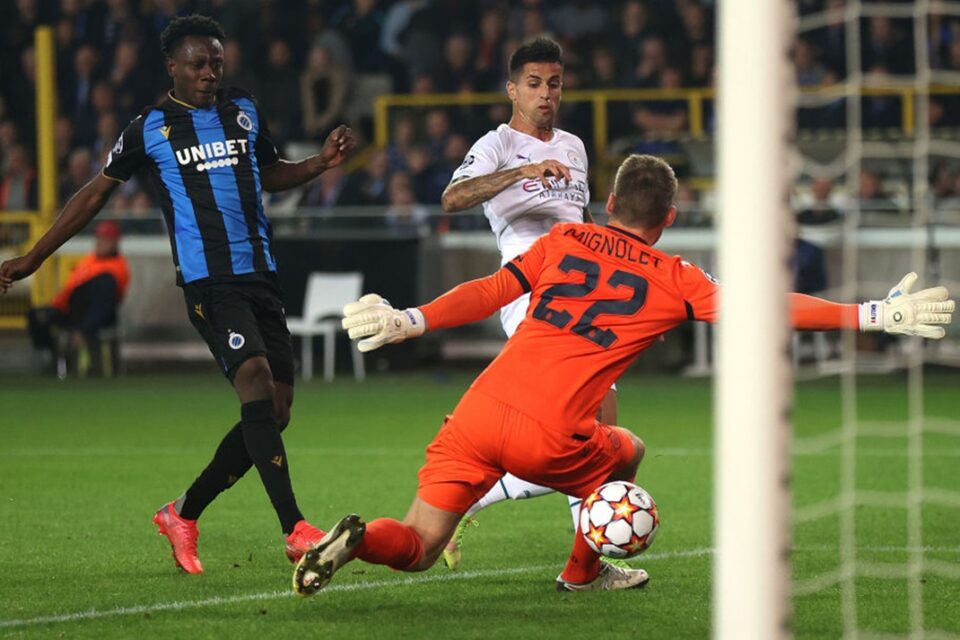 Jogo entre Manchester City e Brugges