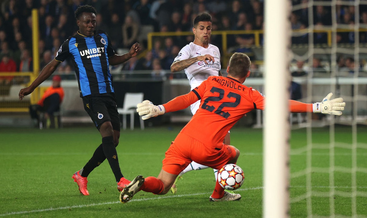 Jogo entre Manchester City e Brugges