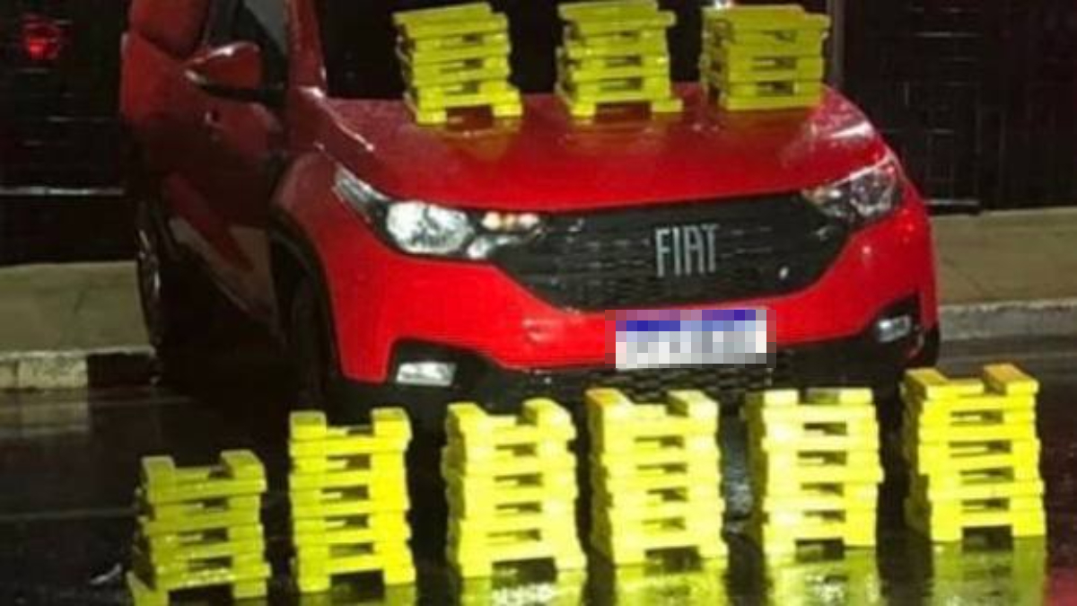 Suspeito de tráfico é preso com quase 100 kg de maconha em Ipameri