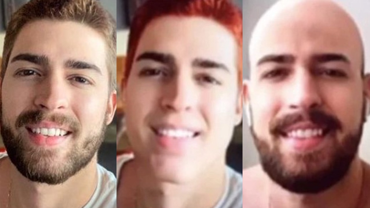 Cartaz simula possível disfarce de estudante acusado de abusar das irmãs de 3 e 9 anos (Foto: Divulgação)