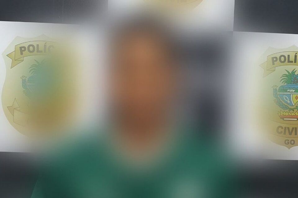 Imagem borrada com a foto do suspeito