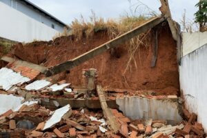 Deslizamento de terra deixa animais mortos em bairro de Catalão