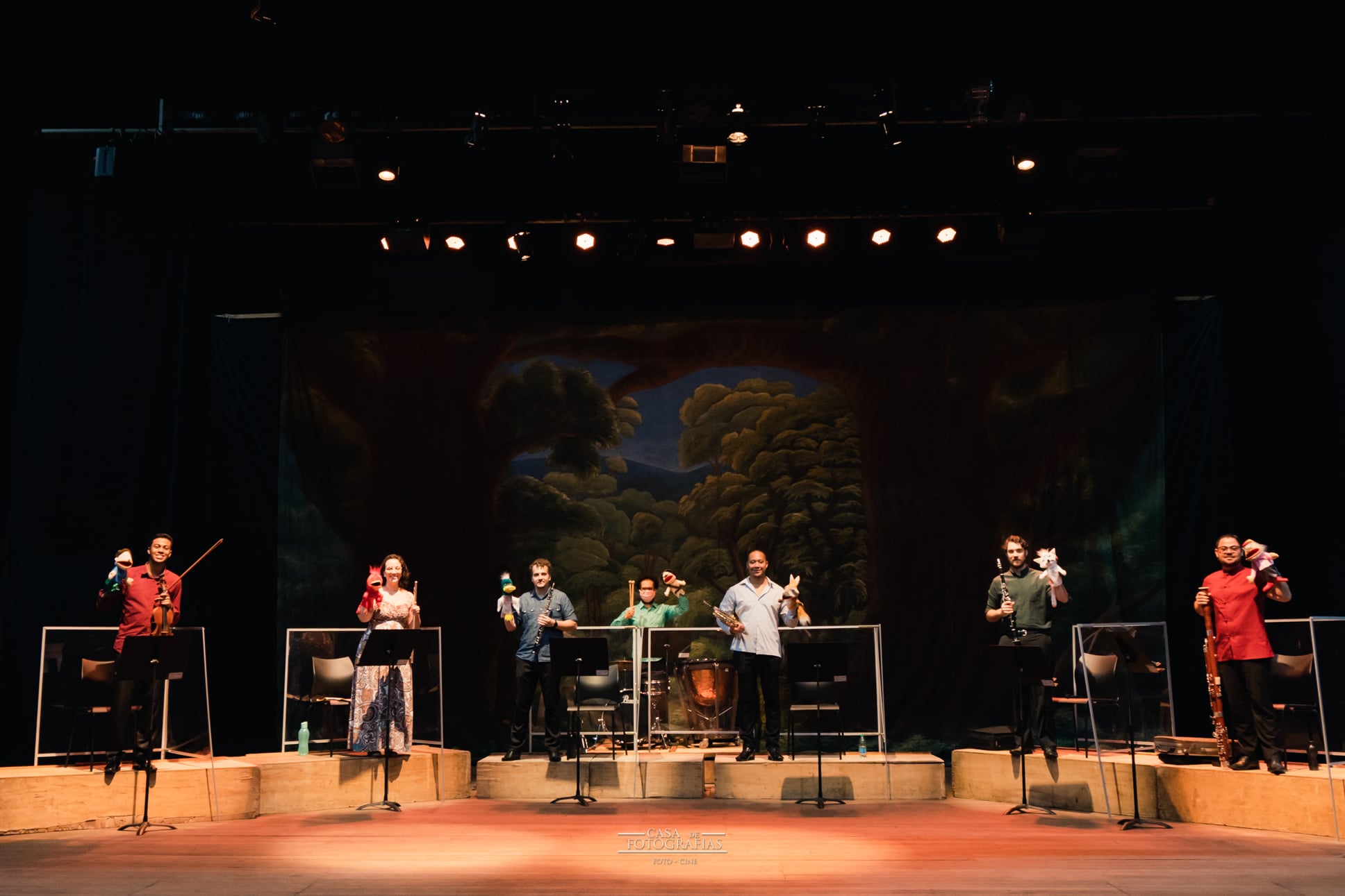 espetáculo "Pedro e o Lobo: uma fábula sinfônica"