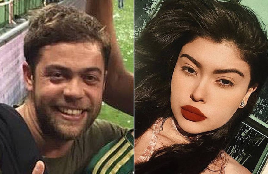 O empresário André Aranha, 44, (à esq.), é acusado de estupro de vulnerável pela promotora de eventos Mariana Ferrer, 25 - Reprodução