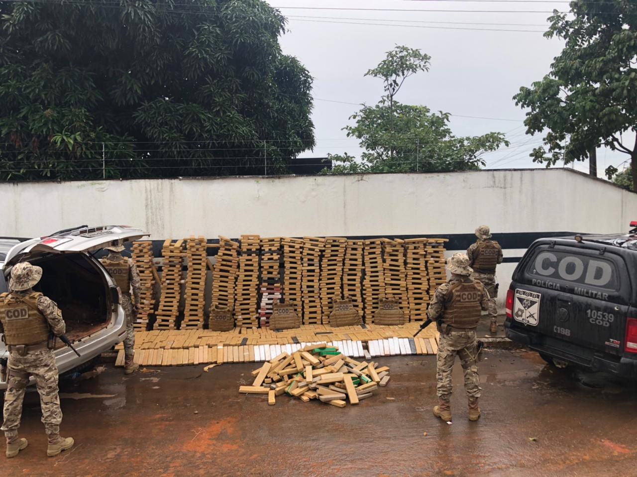 Apreensões de drogas em Goiás geraram prejuízo de R$ 3 bilhões para a criminalidade em quase três anos, entre 2019 e 2021, segundo a SSP-GO. (Foto: divulgação/PM)