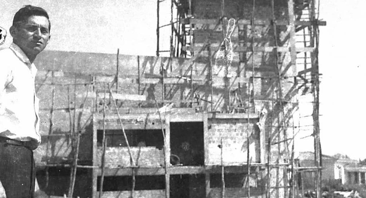 Hélio de Oliveira, construção do Teatro Inacabado