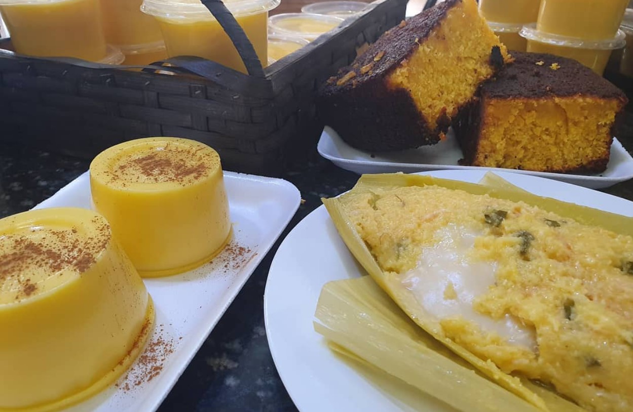 Comidinhas à base de milho da Pamonharia Chão Goiano, opção entre as pamonharias com entrega em Goiânia