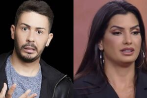 Marina Ferrari A Fazenda "Eu não participo porque eu sou rica", disse humorista. Carlinhos Maia diz que Marina Ferrari foi buscar humilhação em A Fazenda