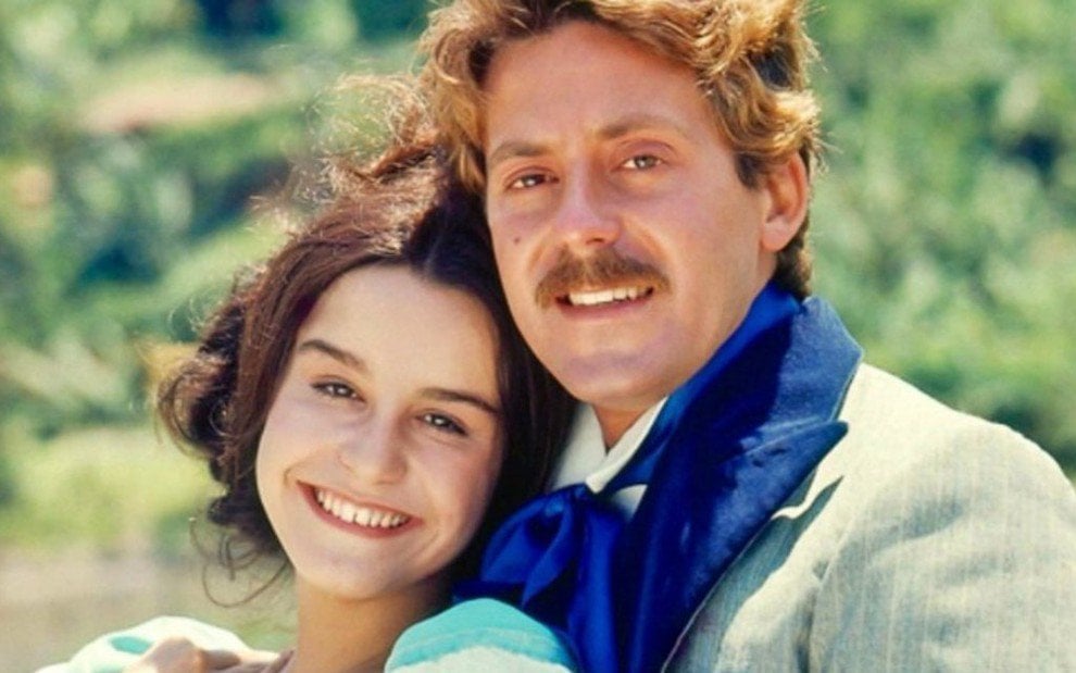 Lucélia Santos e Edwin Luigi ganharam os telespectadores com a história da escrava branca