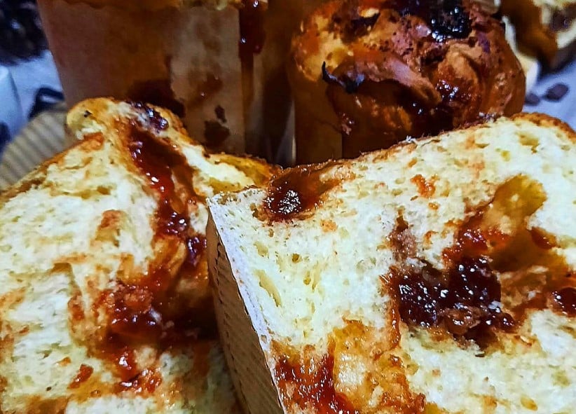 Panetone de goiabada