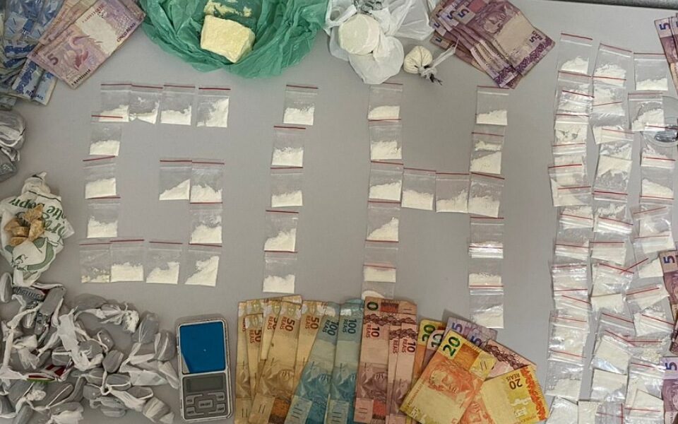 Drogas apreendidas em Aparecida de Goiânia