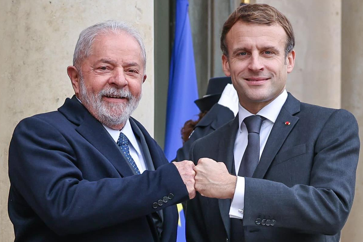 Lula e Macron manifestam preocupação com política da Meta