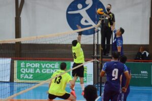 Jogo de vôlei dos Jogos Abertos de Goiás