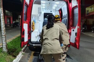 Jovem morre em colisão de duas motos, em Catalão (Foto: CBMGO - Divulgação)