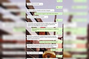 Prints da conversa entre a mulher e o vereador