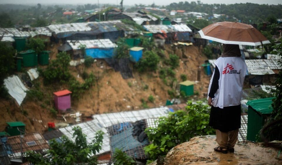 Imagem de áreas devastadas pela chuva